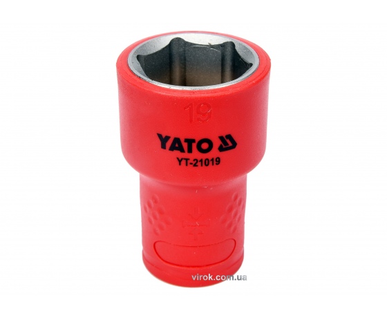 Фото 2 - Головка торцева шестигранна діелектрична YATO 3/8