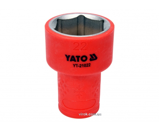 Фото 2 - Головка торцева шестигранна діелектрична YATO 3/8