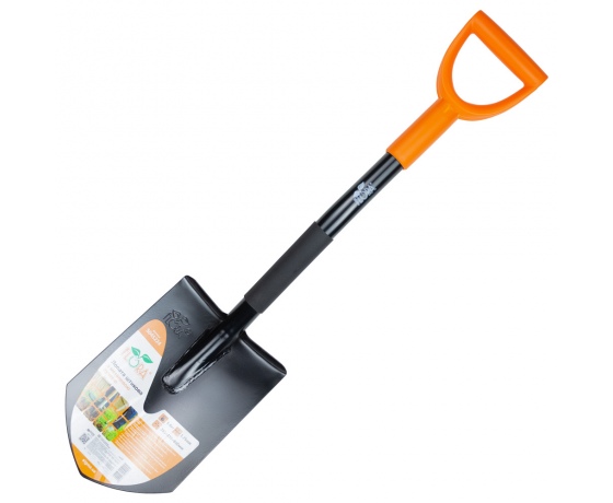 Фото 2 - Лопата штыковая с металлической ручкой 285×195×800мм 1.6кг (американка) FLORA (5045224)