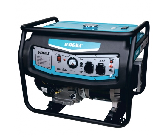 Фото 2 - Генератор бензиновый 2.8/3.0кВт 4-х тактный ручной запуск SIGMA (5710401)