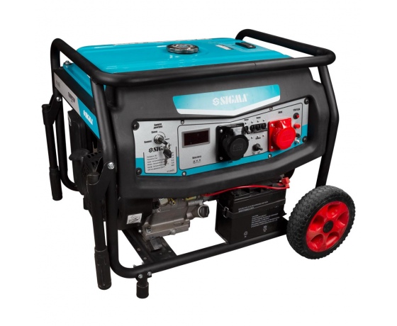 Фото 4 - Генератор бензиновый 220-380В 7.5/8.0кВт 4-х тактный электрозапуск SIGMA (5710501)