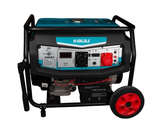 Фото 3 - Генератор бензиновый 220-380В 8.5/9.0кВт 4-х тактный электрозапуск SIGMA (5710511)