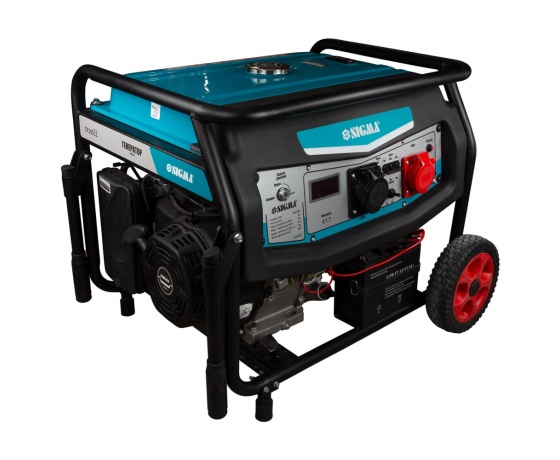 Фото 4 - Генератор бензиновый 220-380В 8.5/9.0кВт 4-х тактный электрозапуск SIGMA (5710511)