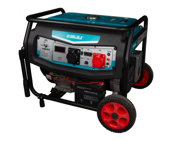 Фото 2 - Генератор бензиновый 220-380В 8.5/9.0кВт 4-х тактный электрозапуск SIGMA (5710511)