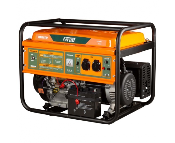 Фото 4 - Генератор бензиновый 7.0/7.5кВт 4-х тактный электрозапуск GRAD (5710985)