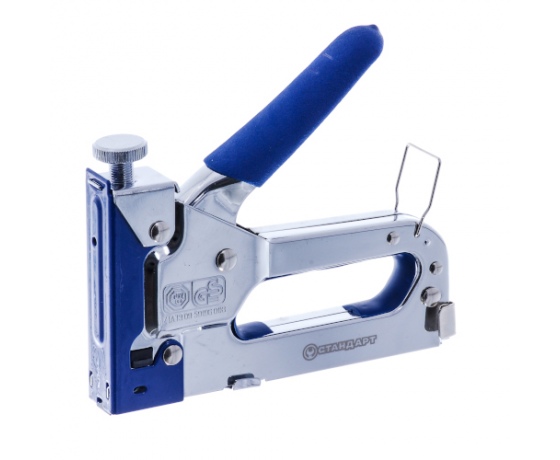 Фото 2 - Степлер механический регулируемый с обрезиненной ручкой 4-14мм (под скобу 0,7мм)  СТАНДАРТ  SGA0414