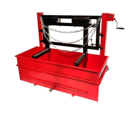 Фото 2 - Тележка для транспортировки и установки + ванна для проверки герметичности грузовых колёс  (ХЗСО)  KWT4050