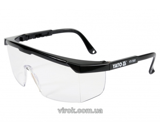 Фото 2 - Окуляри захисні YATO відкриті прозорі