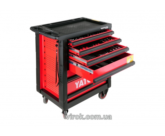 Фото 2 - Шафа з інструментами на колесах YATO 958 x 766 x465 мм з 6 шухлядами 177 шт
