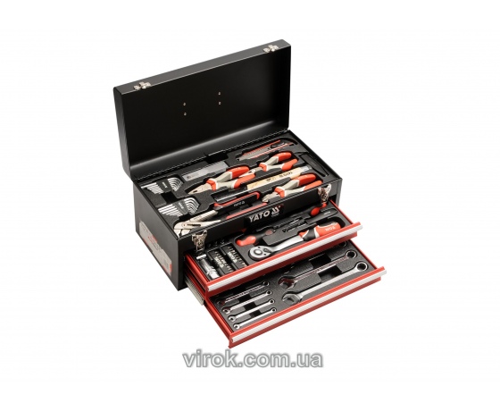 Фото 2 - Ящик з інструментами YATO 460 х 220 х 245 мм 80 предметів