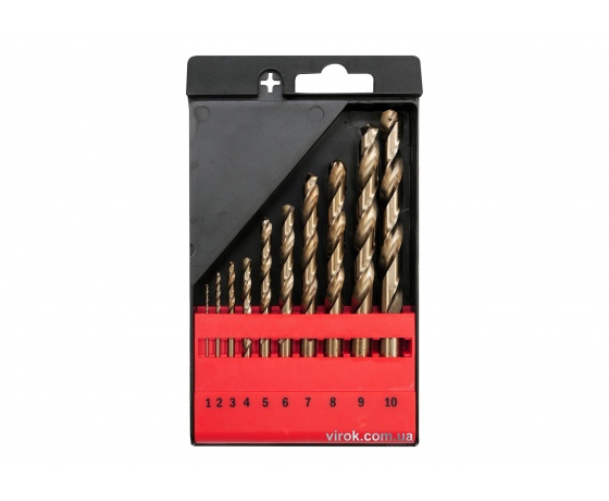 Фото 2 - Набір свердл по металу YATO Co-HSS 1-10 мм 10 шт