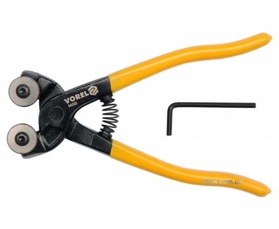 Фото 2 - Кусачки до керамічної плитки VOREL з двома дисковими різцями 200 мм