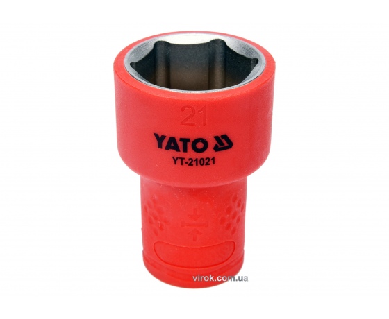 Фото 2 - Головка торцева шестигранна діелектрична YATO 3/8