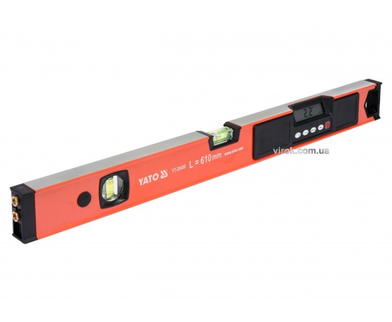 Фото 2 - Рівень електронний алюмінієвий YATO з лазерним променем 61 см