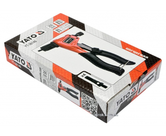 Фото 3 - Заклепочник різьбовий YATO для нітогайок М3-6 мм 200 мм