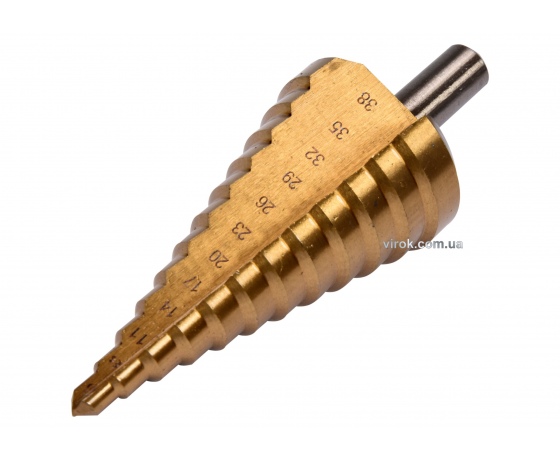 Фото 2 - Свердло по металу конусне ступінчасте YATO HSS 4241 6-38 мм 105 мм