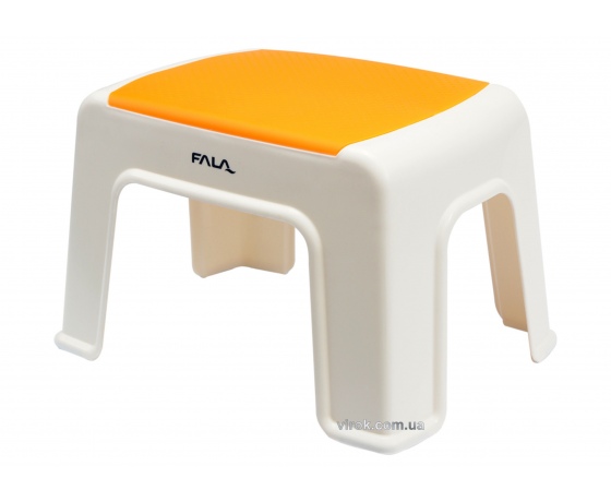 Фото 2 - Табурет пластиковий оранжевий VOREL 30 х 20 х 21 см