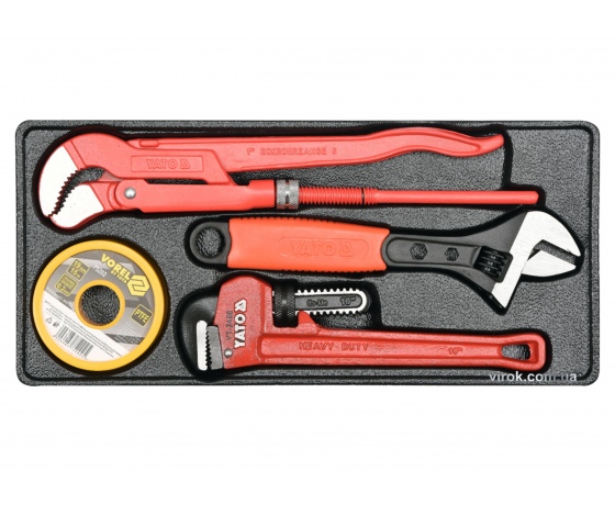 Фото 2 - Вклад до інструментальної шафи YATO набір гідравлічних інструментів 4 шт