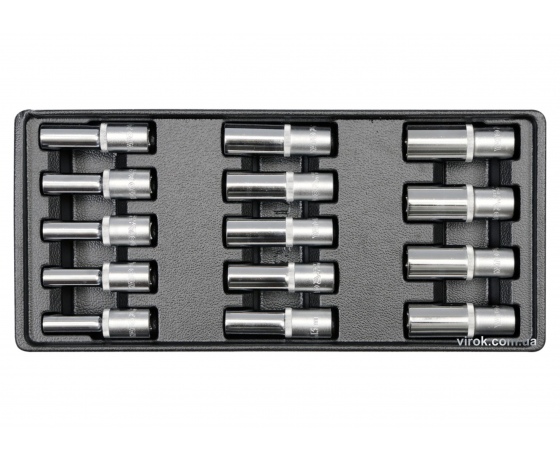 Фото 2 - Вклад до інструментальної шафи YATO торцеві ключі 1/2
