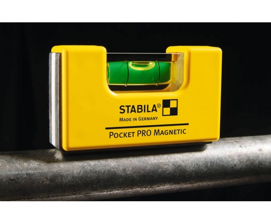 Фото 3 - Рівень міні магнітний STABILA Pocket PRo Magnetic 7 х 2 х 4 см
