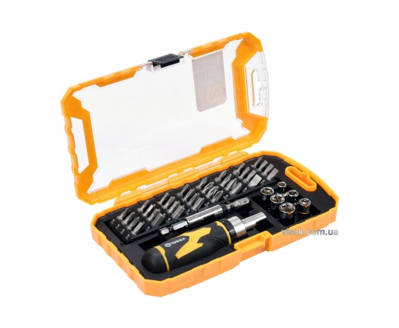 Фото 2 - Викрутка-тримач реверсивна VOREL з насадками 1/4