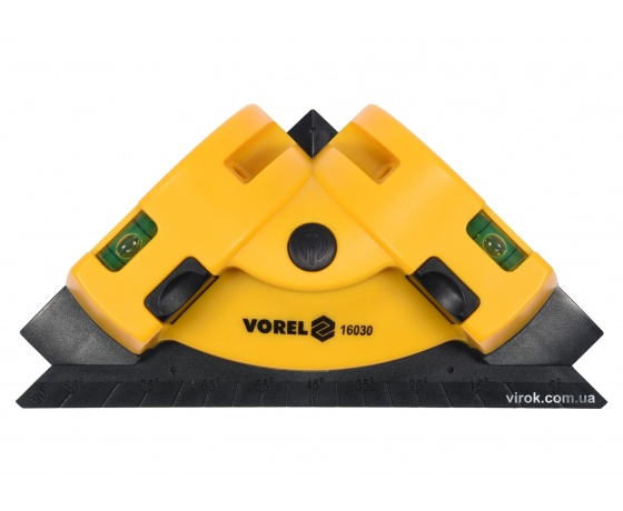 Фото 2 - Рівень кутовий лазерний VOREL для укладання плитки 190 х 135 мм