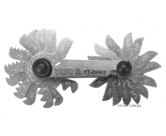 Фото 2 - Різьбомір дюймовий 55° YATO 4-62 BSW 28 шаблонів