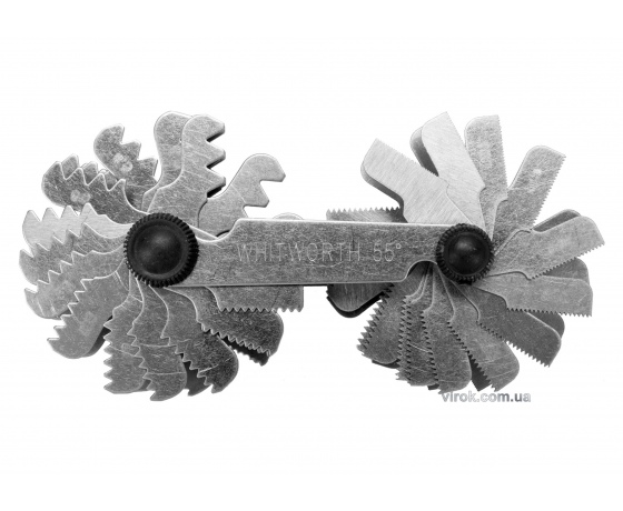 Фото 2 - Різьбомір метричний 60° і дюймовий 55° YATO 0.25-6 мм і 4-62 BSW 52 шаблона