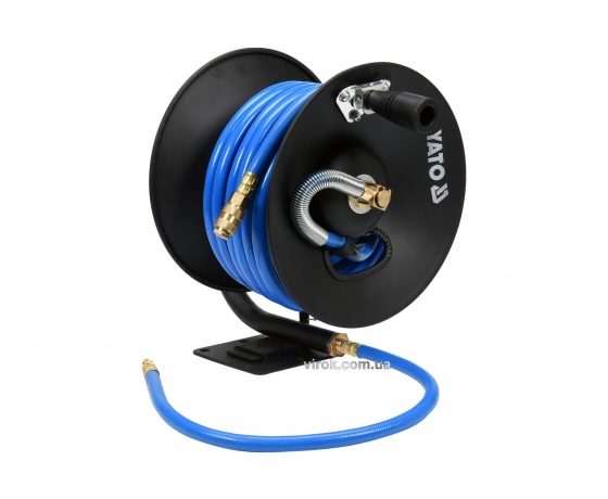 Фото 2 - Шланг пневматичний YATO на котушці 10 мм 15 м