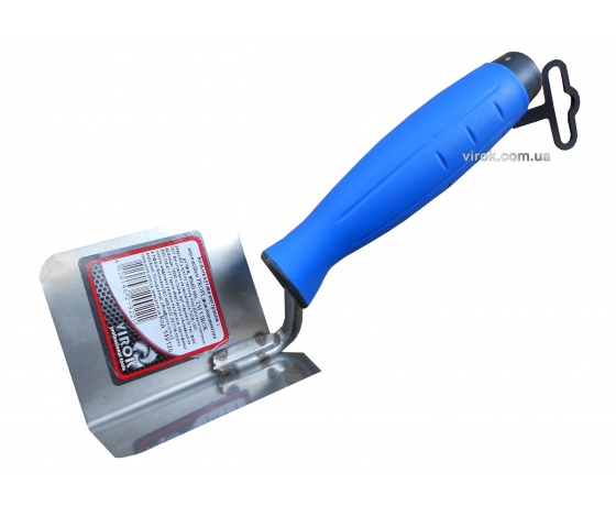 Фото 2 - Кельма кутова внутрішня з нержавійки PROFI ТМ VIROK 80 х 60 мм двокомпонентна ручка