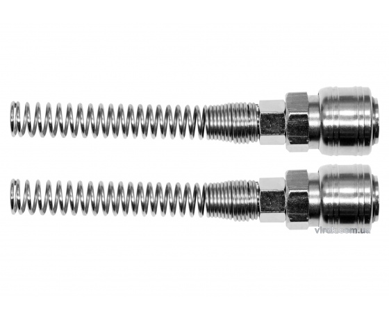 Фото 2 - Швидкороз'ємне з'єднання YATO з пружиною до шлангу 6 х 10 мм 2 шт