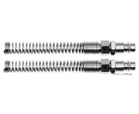 Фото 2 - Штуцер під швидкороз'ємне з'єднання YATO з пружиною до шлангу 5 х 8 мм 2 шт