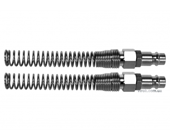 Фото 2 - Штуцер під швидкороз'ємне з'єднання YATO з пружиною до шлангу 6 х 10 мм 2 шт