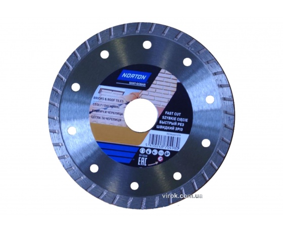 Фото 2 - Диск алмазний NORTON-DIY BRICKS & TILES турбо : Ø= 230/25.4/ 22.23 мм