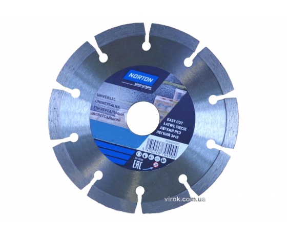 Фото 2 - Диск алмазний NORTON-DIY UNIVERSAL сегментний: Ø= 230/25.4/ 22.23 мм