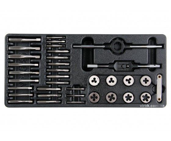 Фото 2 - Вклад до інструментальної шафи YATO мітчики і плашки 35 шт