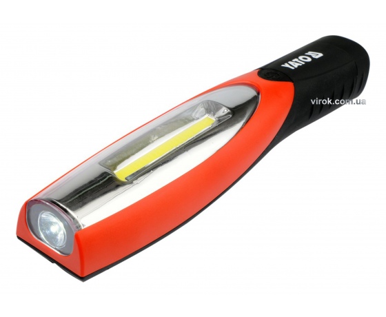 Фото 2 - Світильник акумуляторний YATO Li-Ion 3.7 В 2 LED x 180 лм + зарядний пристрій