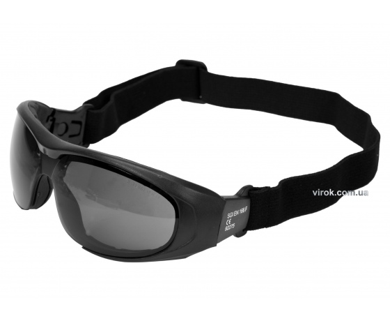 Фото 2 - Окуляри захисні YATO затемнені з еластичним пояском
