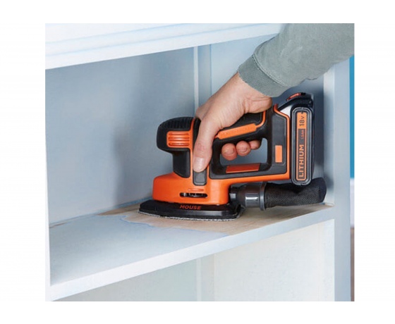 Фото 4 - Шліфмашина вібраційна акумуляторна Black+Decker Li-Ion 18 В