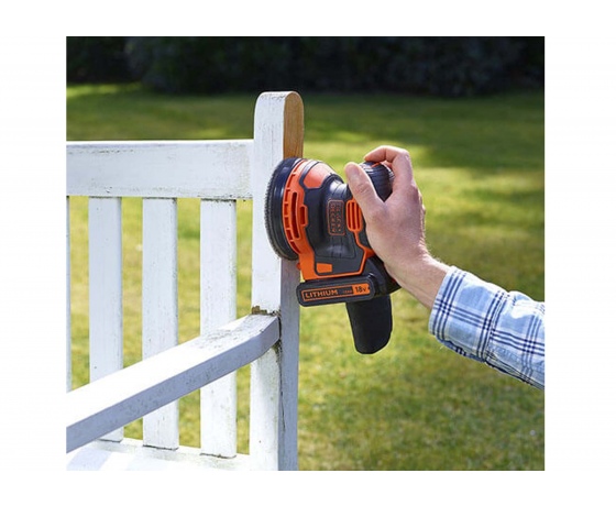 Фото 3 - Шліфмашина ексцентрикова акумуляторна Black+Decker Li-Ion 18 В