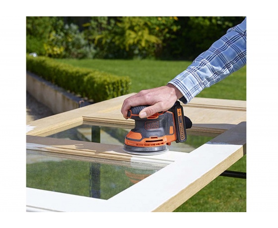 Фото 4 - Шліфмашина ексцентрикова акумуляторна Black+Decker Li-Ion 18 В