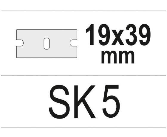 Фото 3 - Леза змінні до скребка YT-1379 YATO 19 х 39 мм 10 шт