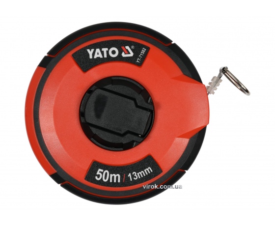 Фото 2 - Рулетка сталева з нейлоновим покриттям YATO 50 м х 13 мм