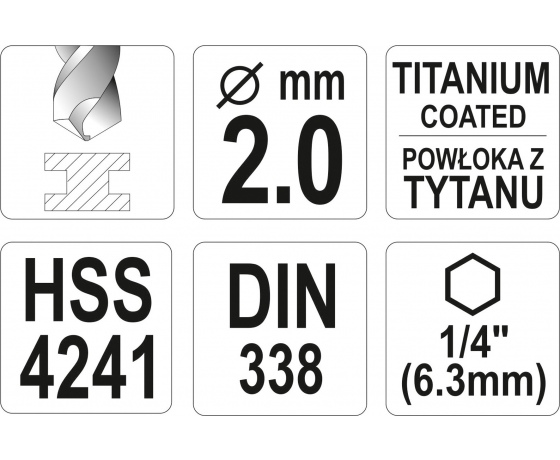Фото 4 - Свердло по металу з шестигранним хвостовиком 1/4