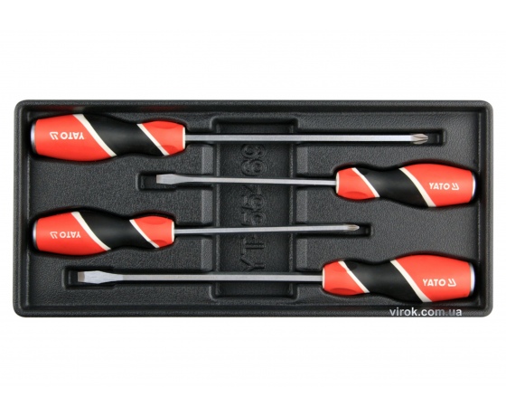 Фото 2 - Вклад до інструментальної шафи YATO викрутки 4 шт