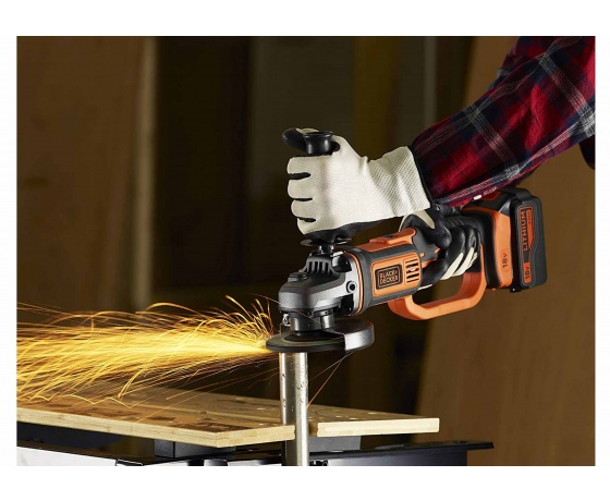 Фото 3 - Шліфмашина кутова акумуляторна Black+Decker Li-Ion 18 В 4 АГод