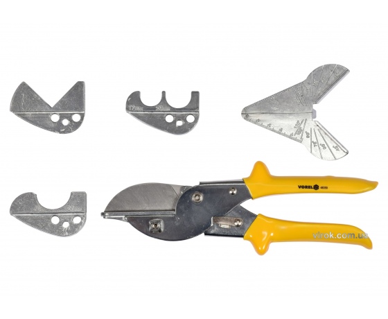 Фото 2 - Ножиці поліфункційні VOREL 220/60 мм з 4 насадками