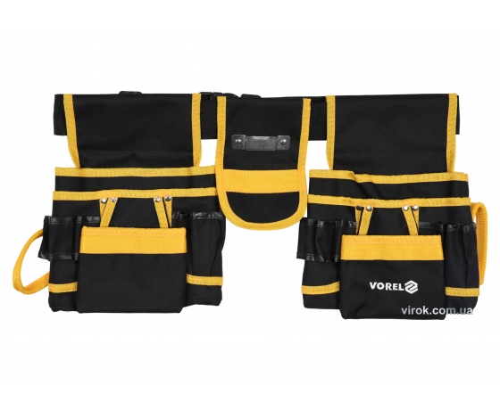 Фото 2 - Пояс монтажника для інструментів VOREL 6 кишень з поліестеру