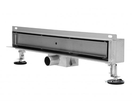 Фото 2 - Трап стінний зливний з нержавіючої сталі FALA 