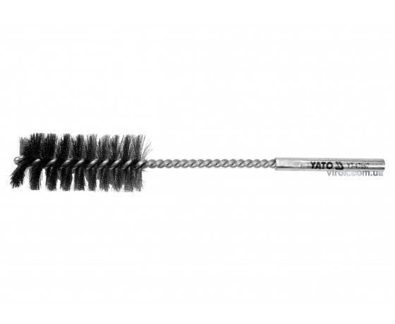 Фото 2 - Щітка дротяна циліндрична з нержавіючої сталі YATO 32 х 65 х 200 мм Ø8 мм